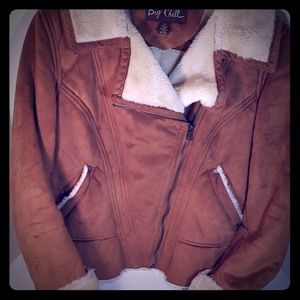 Jacket Coat Fuzzy Zip Up